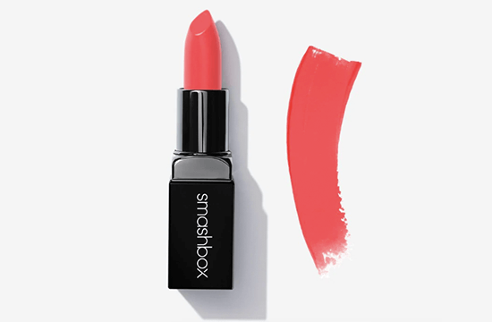 coral shade of Smashbox Lipstick